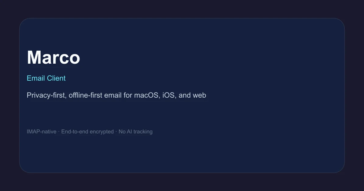 Marco email client product thumbnail