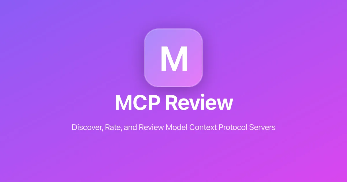 MCP Review - Open Source MCP Server Directory