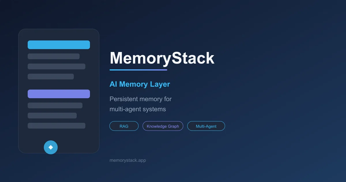 MemoryStack - AI Memory Layer for Intelligent Agents