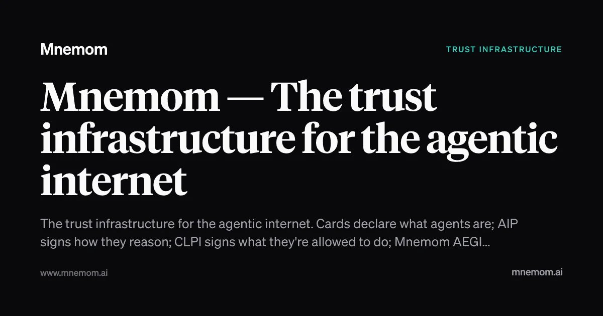Mnemom trust protocols for AI agents thumbnail