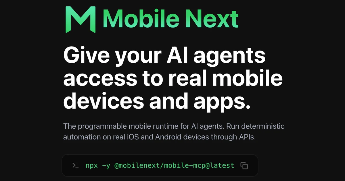 mobilenext.ai project preview image