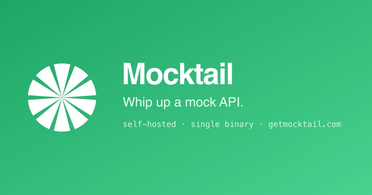 Mocktail mock API server dashboard showing endpoint configuration