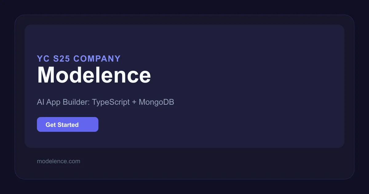 Modelence AI App Builder product thumbnail