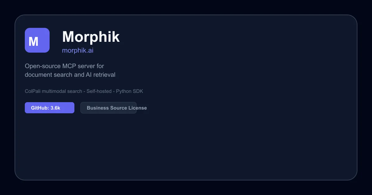Morphik MCP Server product thumbnail