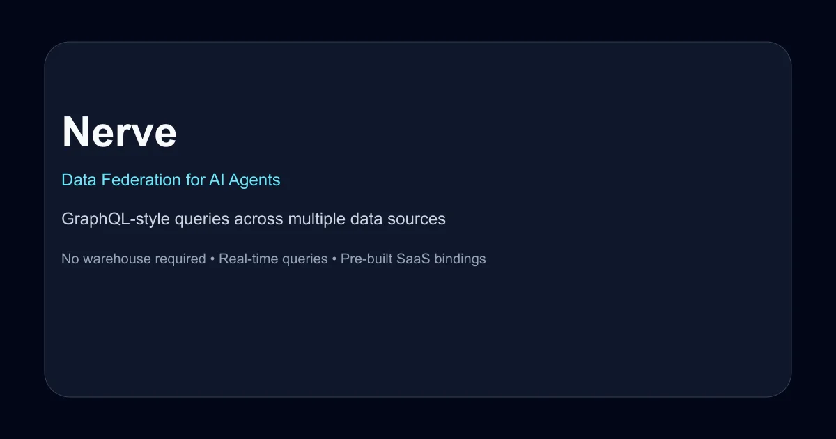 Nerve data federation API product thumbnail