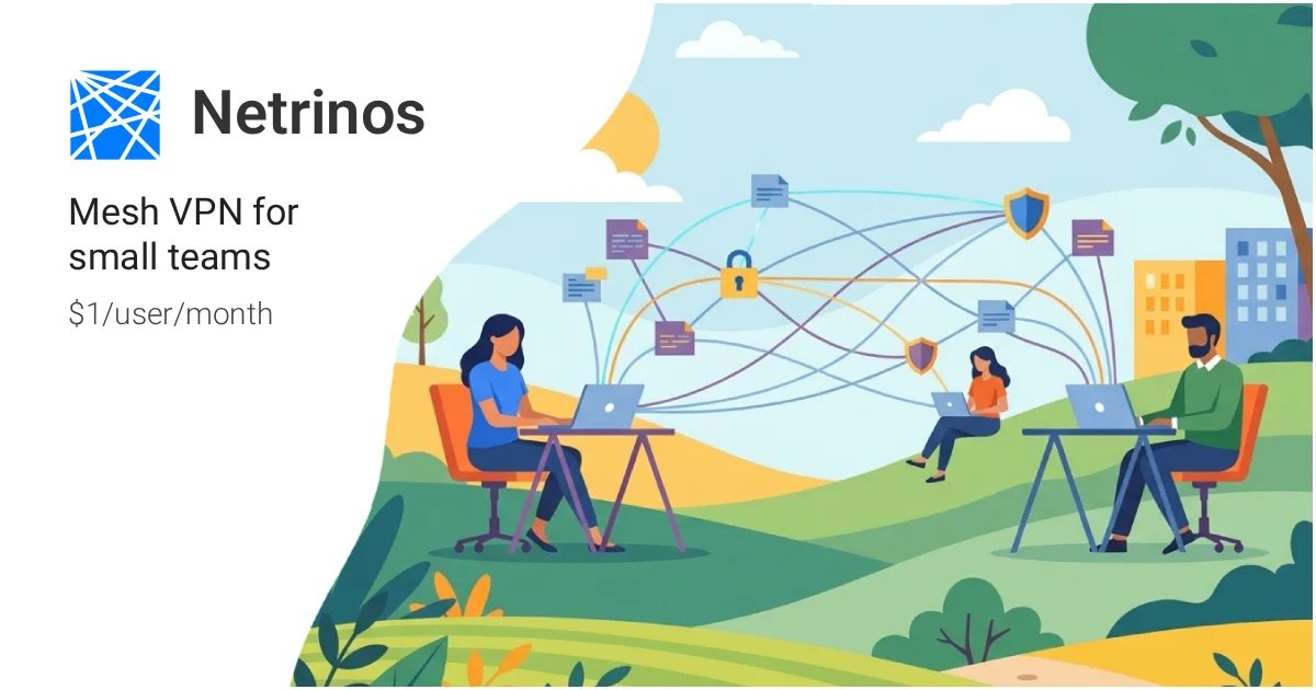 Netrinos mesh VPN product banner