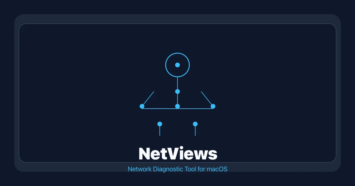 NetViews network diagnostic app for macOS