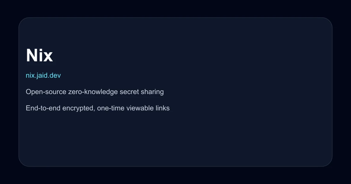 Nix product thumbnail
