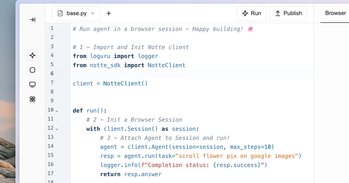 Notte browser automation platform product thumbnail