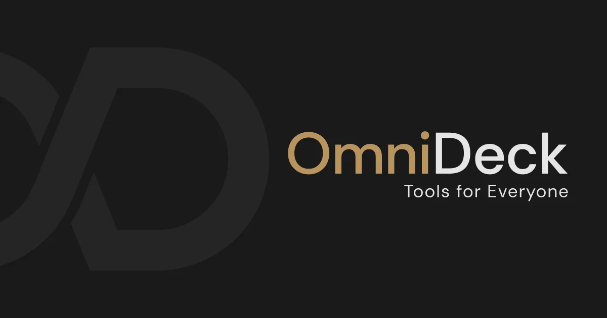 OmniDeck free online developer tools