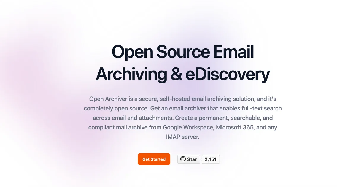 Open Archiver product thumbnail