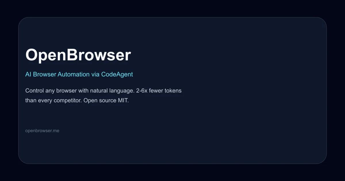OpenBrowser AI browser automation thumbnail