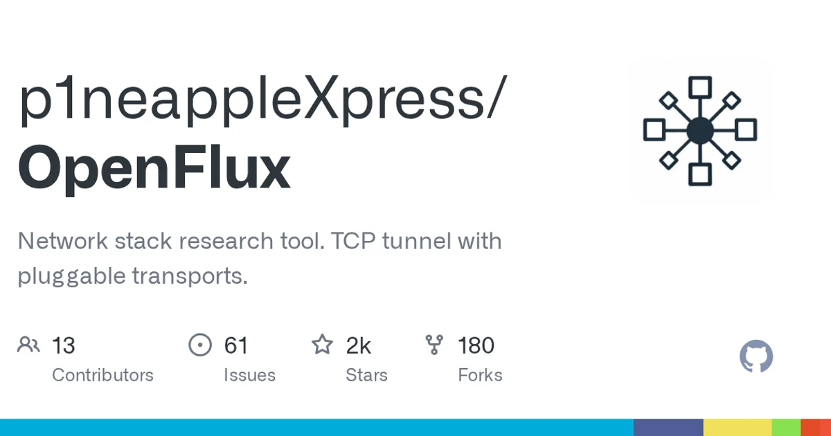 GitHub social preview card for p1neappleXpress/OpenFlux