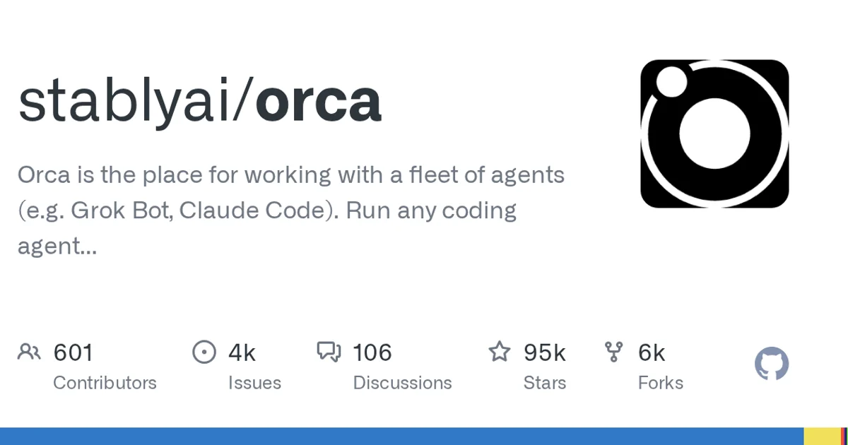 GitHub social preview card for stablyai/orca