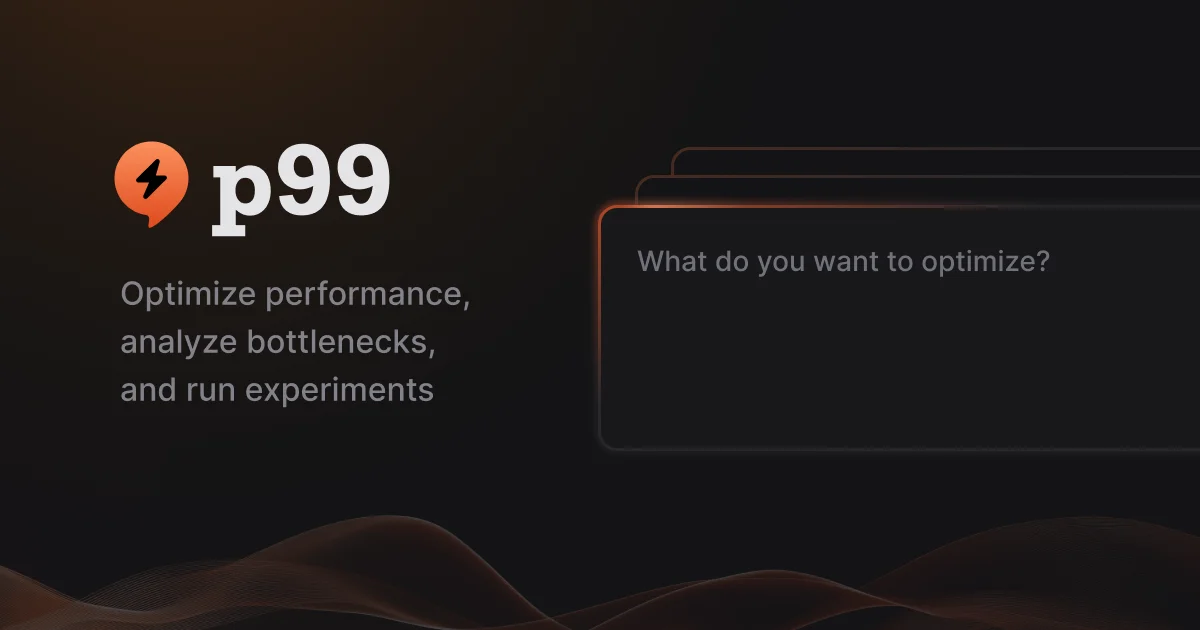 p99.chat performance playground interface