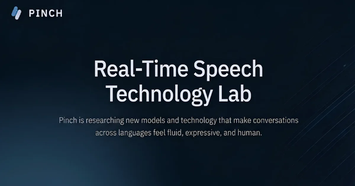 Pinch real-time speech translation API thumbnail