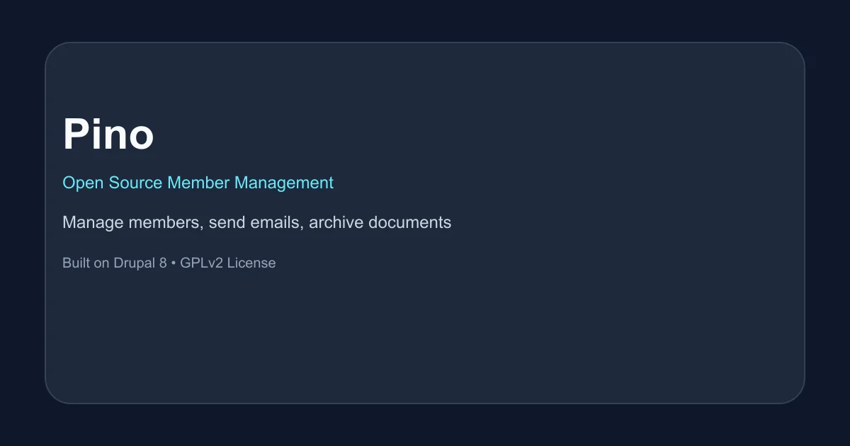Pino member management software thumbnail