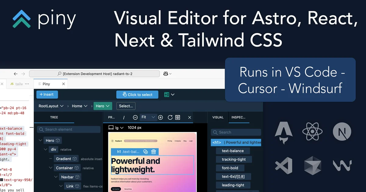 Piny visual editor product thumbnail