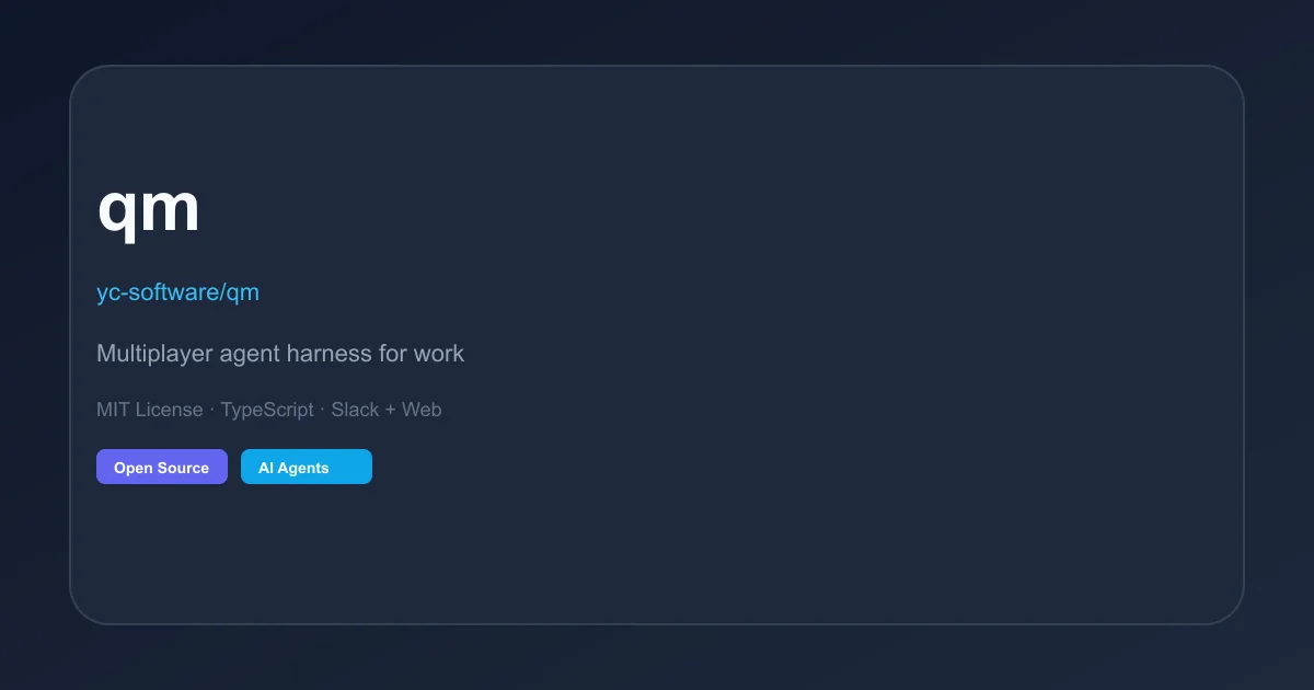 qm web UI showing two concurrent agent sessions with sidebar