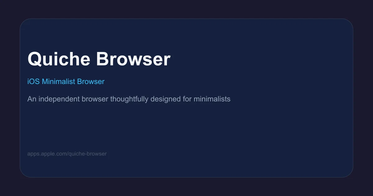 Quiche Browser product thumbnail