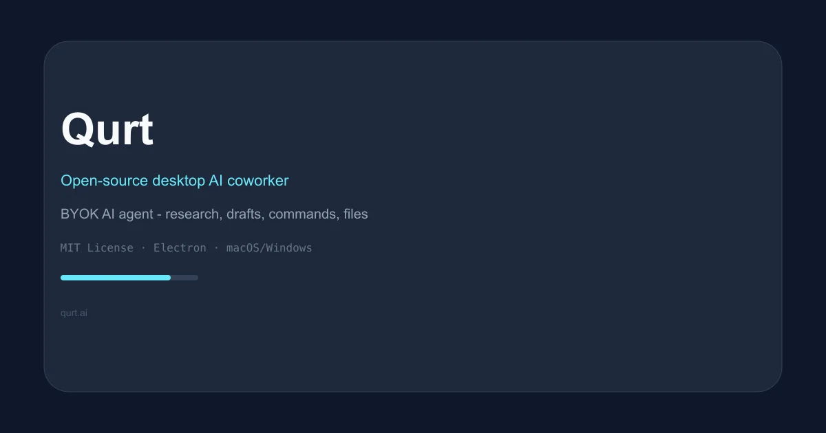 Qurt desktop AI coworker