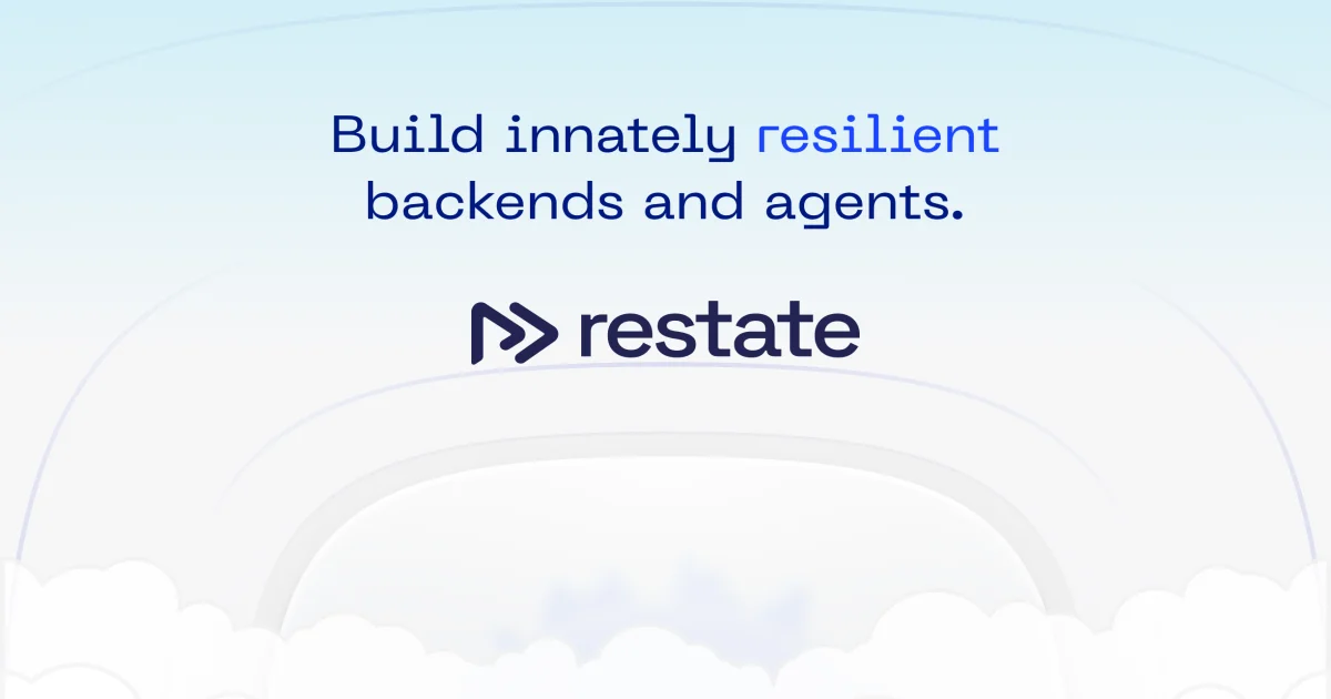 Restate durable workflows Rust product thumbnail