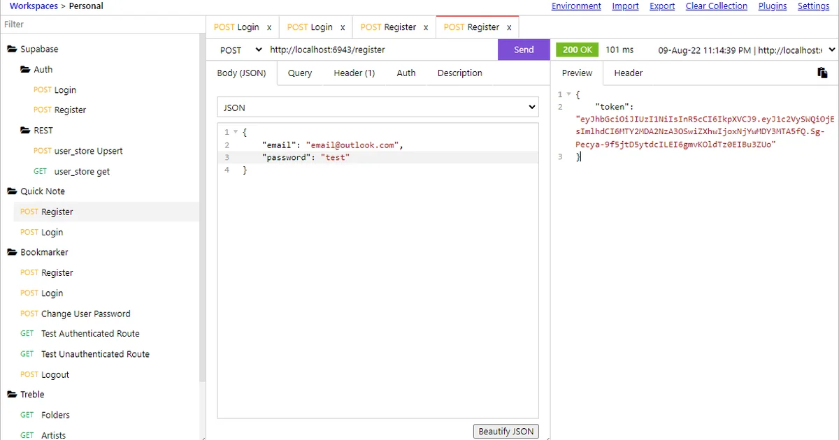 Restfox HTTP client interface showing request panel and response viewer