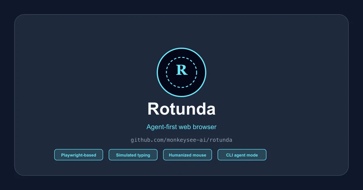 Rotunda browser with agent-first design