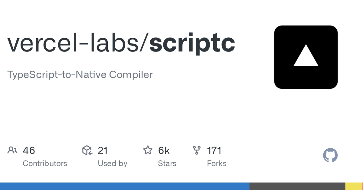 GitHub social preview card for vercel-labs/scriptc