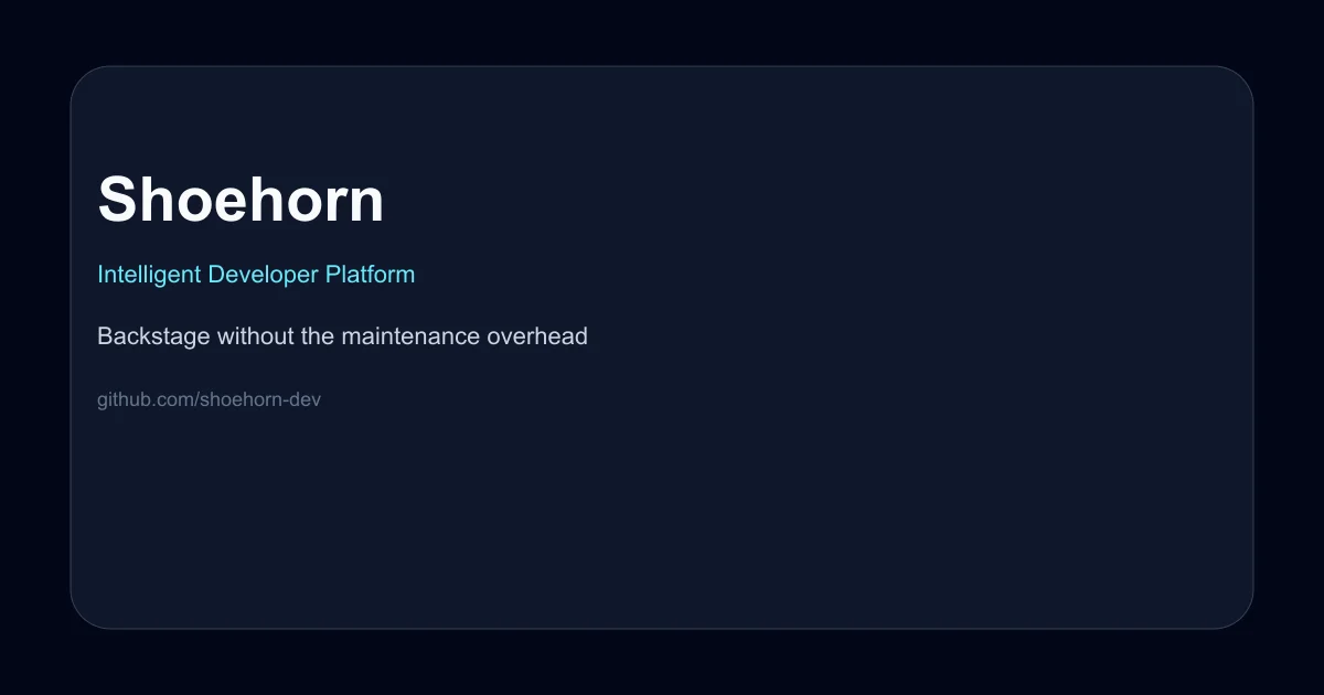 Shoehorn developer platform thumbnail