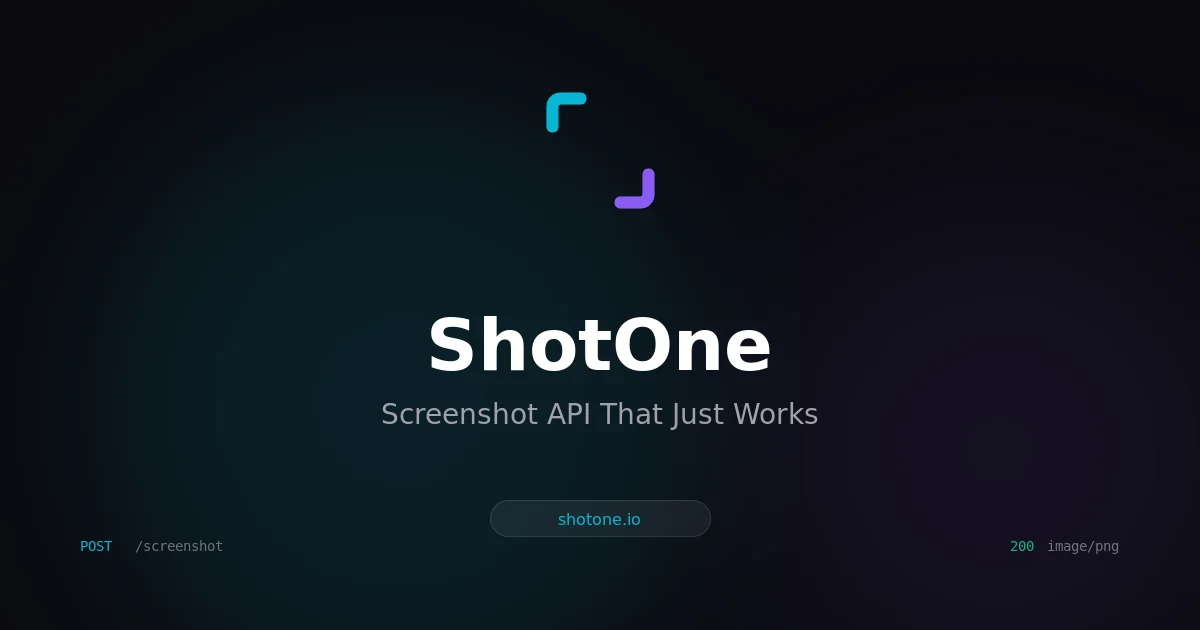 ShotOne screenshot API product thumbnail
