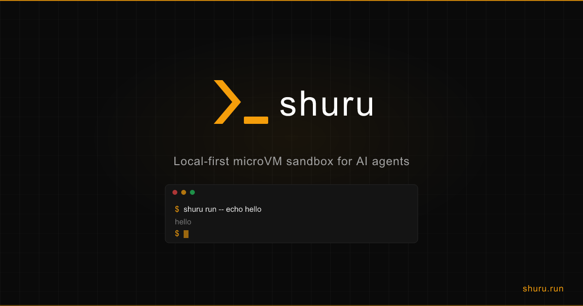 Shuru microVM sandbox product thumbnail