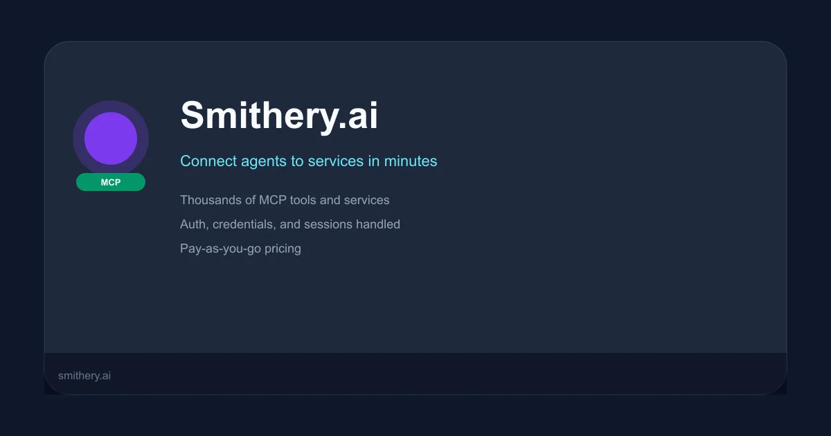 Smithery.ai MCP marketplace thumbnail