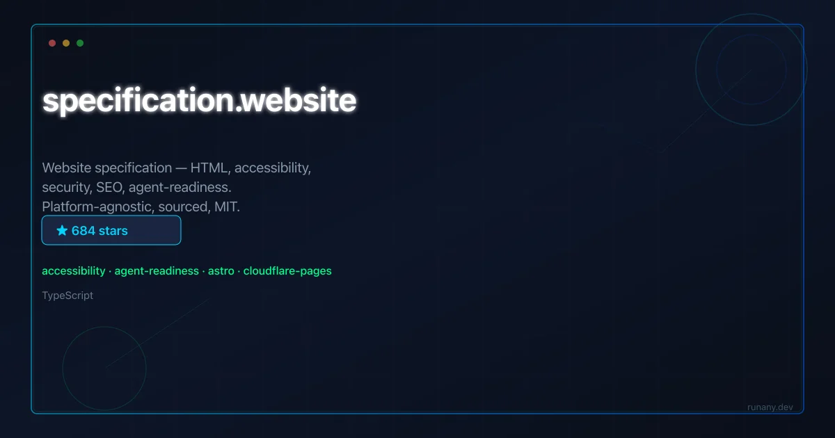 specification.website GitHub tool guide thumbnail
