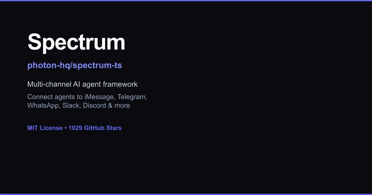 Spectrum by Photon – multi-channel AI agent framework
