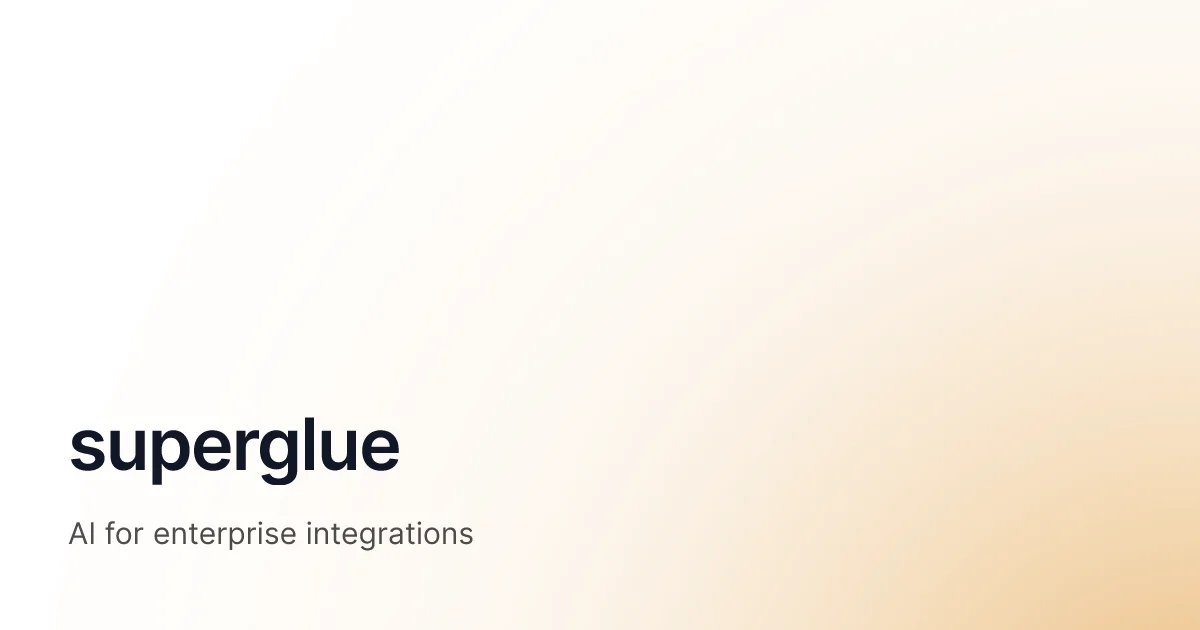 Superglue AI integration platform thumbnail