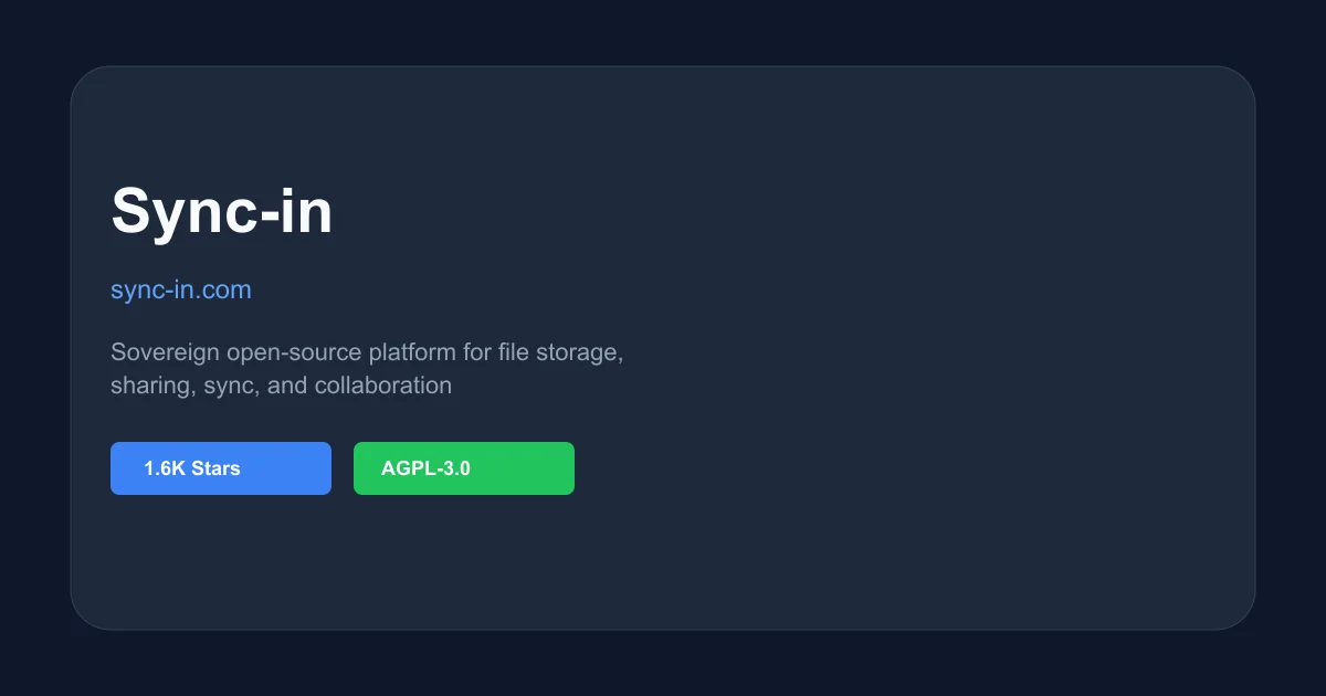 Sync-in platform – sovereign file sync and collaboration