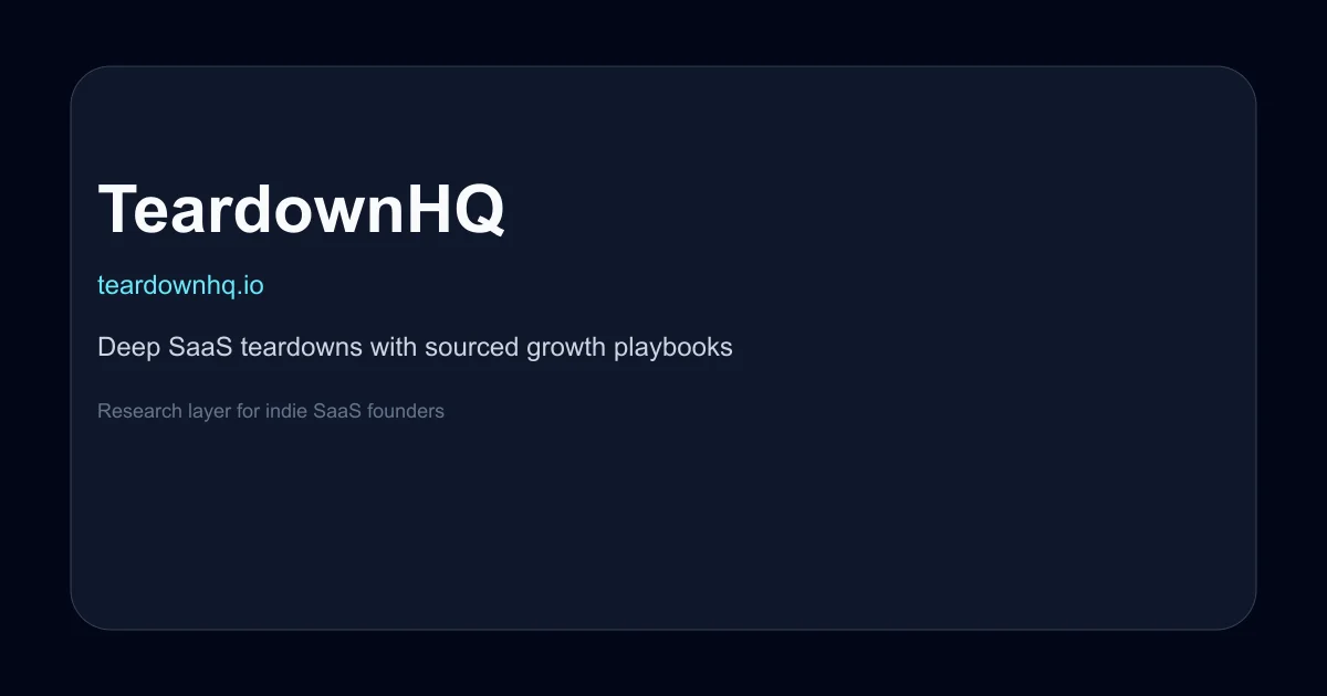 TeardownHQ product thumbnail