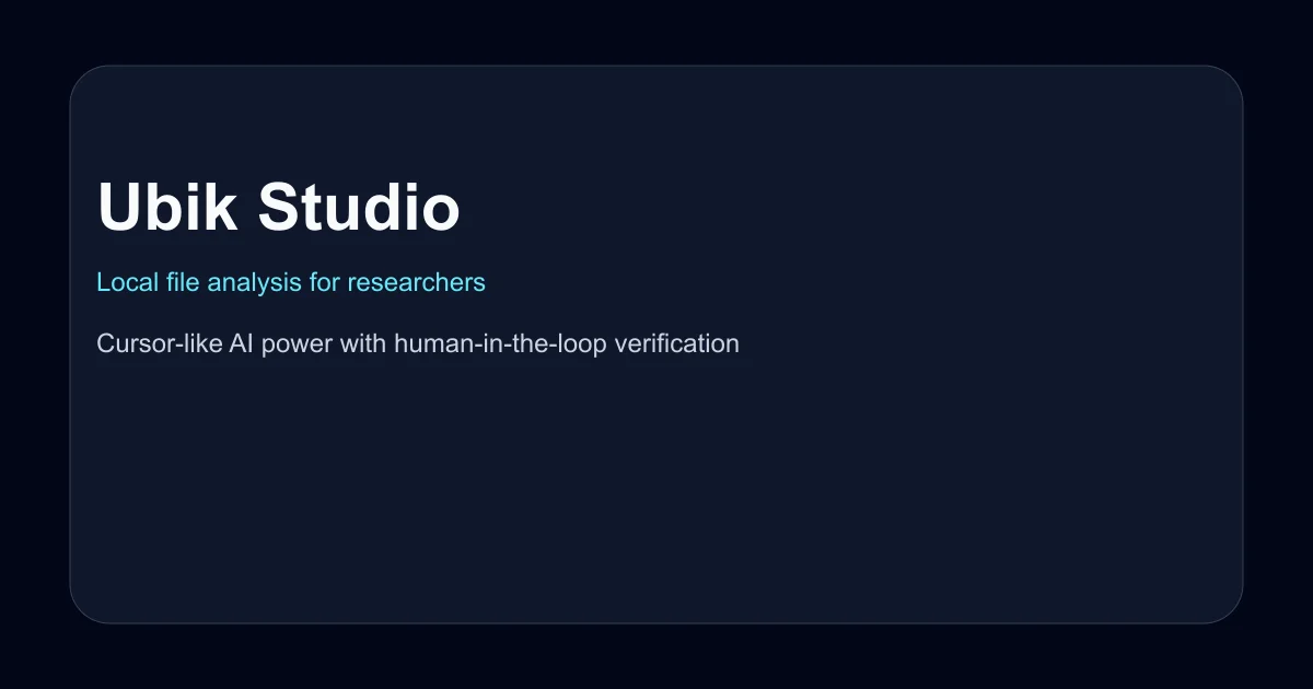 Ubik Studio product thumbnail