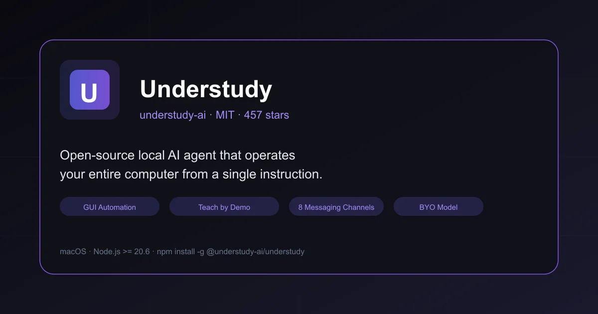 Understudy AI agent product thumbnail