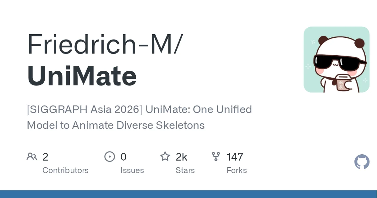 GitHub social preview card for Friedrich-M/UniMate