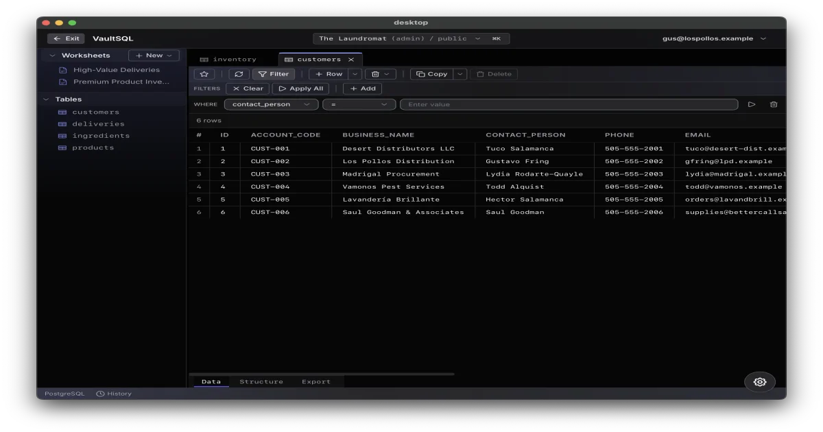VaultSQL zero-trust SQL workbench thumbnail
