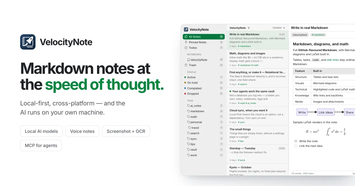 VelocityNote product thumbnail
