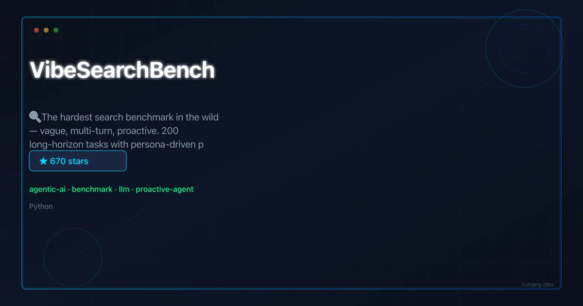 VibeSearchBench GitHub tool guide thumbnail