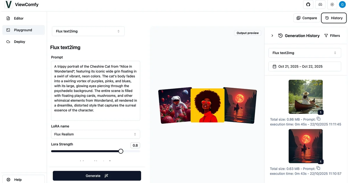 ViewComfy product thumbnail – ComfyUI workflow to web app converter