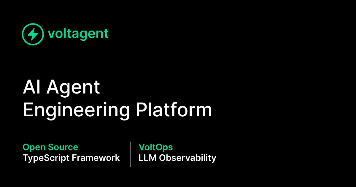 VoltAgent TypeScript AI agent framework thumbnail