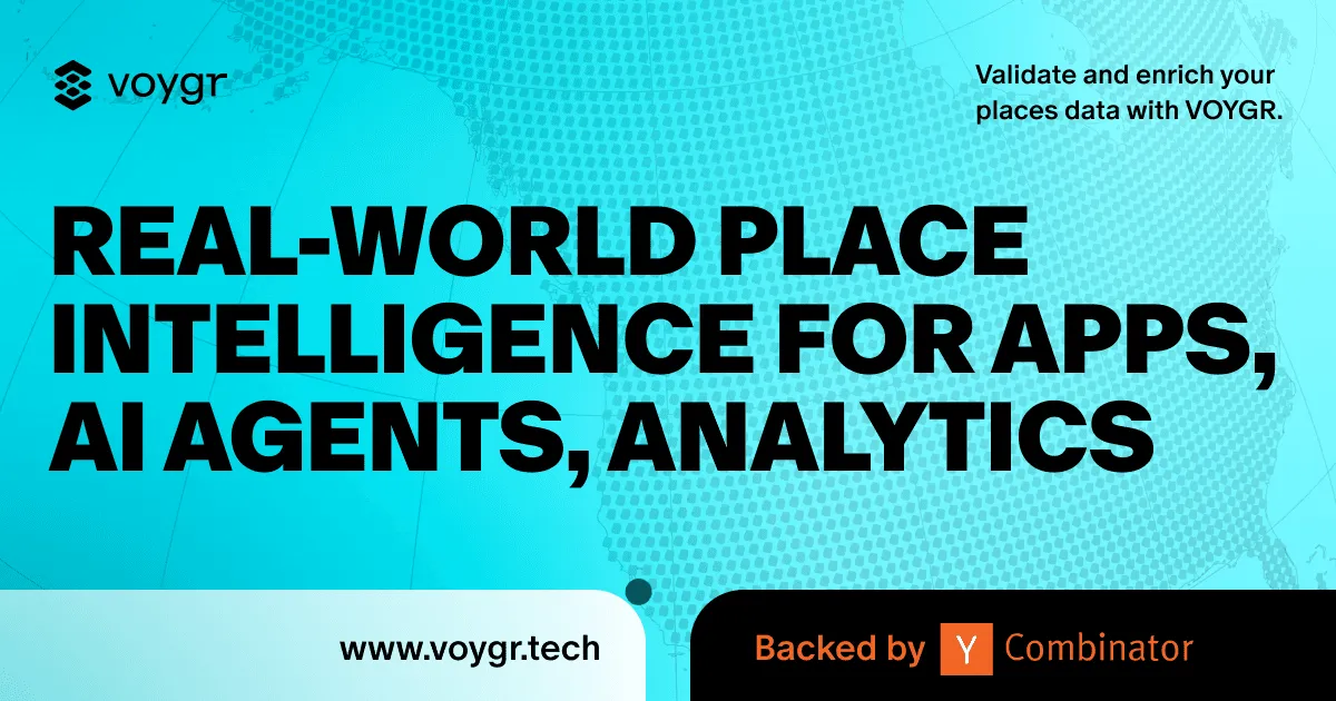 Voygr location intelligence API thumbnail