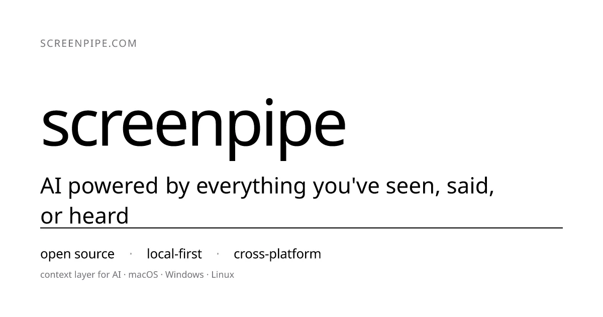 screenpipe product thumbnail